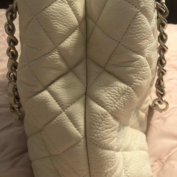 KATE SPADE OFF-WHITE QUILTED HANDBAG W CHAIN - Picture 3 of 9